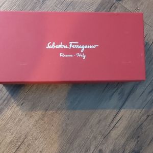 Empty Salvatore Ferragamo shoe box